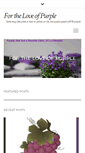 Mobile Screenshot of fortheloveofpurple.com